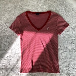 vintage ralph lauren v-neck polo